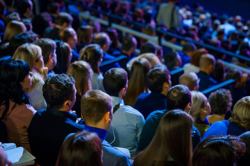 Wall Mural - people attend business conference in the congress hall