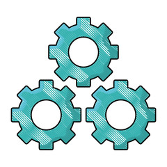 Wall Mural - Gears machinery pieces