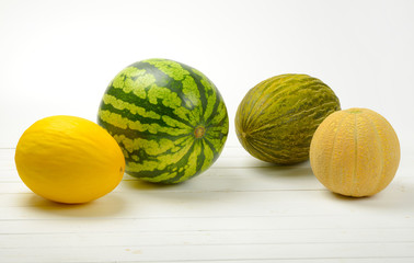 Canvas Print - ripe melon varieties