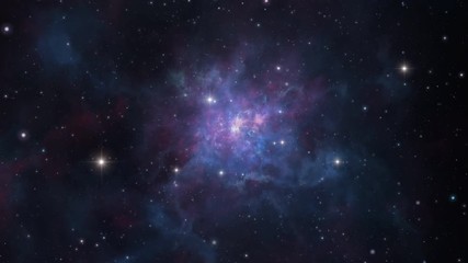 Wall Mural - loopable cosmic journey