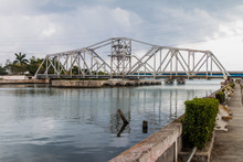 Puente Giratorio Bridge Over San Juan River In Matanzas, Cuba