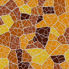 Aufkleber - Abstract geometrical concept voronoi low poly tesselated pattern. 3d rendering