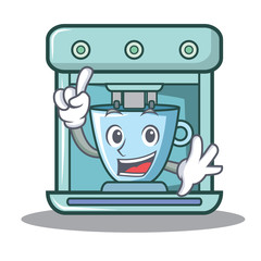 Sticker - Finger coffee maker character cartoon