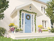 © 2mmedia - spring decorated porch with a lot of flowers. 3d rendering