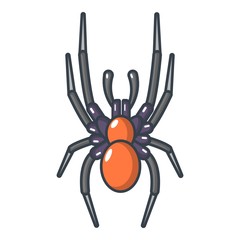 Poster - Spider icon, cartoon style