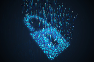 Aufkleber - digital padlock backdrop