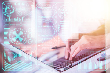 Aufkleber - Analytics and innovation concept
