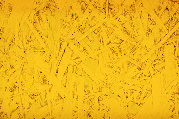 Wall Mural - Yellow textured table from wooden chips for background.