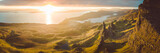 Fototapeta Góry - Luftbild Küste Schottland
