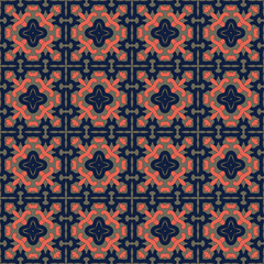 dark seamless vector bright pattern in oriental style