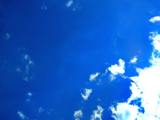 Blue sky and cloud texture