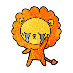 crying cartoon lion