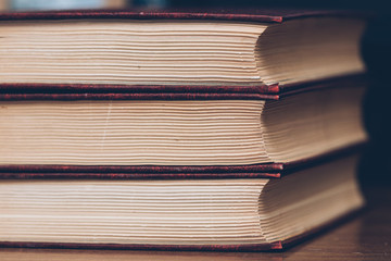 Wall Mural - Toned photo of books