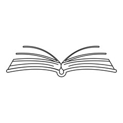 Poster - Interesting book icon. Outline illustration of interesting book vector icon for web