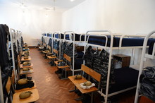 A Bedroom In The Cadet Barracks.