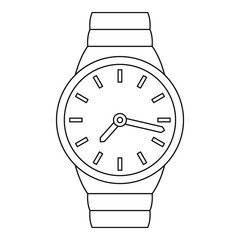 Poster - Wrist watch icon. Outline illustration of wrist watch vector icon for web