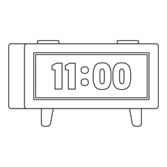 Poster - Digital clock icon. Outline illustration of digital clock vector icon for web