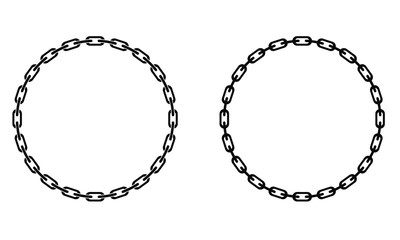 chain link circular border