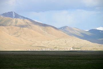 Dzharty-Rabat village in the Pamir Mountain Range, Tajikistan