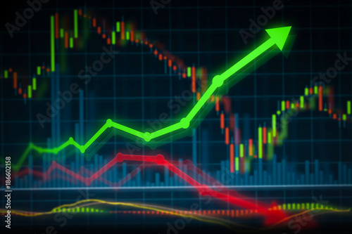 Fotografía Upswing rising value for bitcoin and other cryptocurrencies