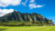 Koolau mountain range in Hawaii