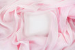 Texture chiffon fabric pink color for backgrounds
