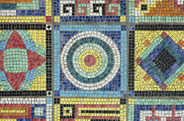 Aufkleber - colorful mosaic flooring or wall