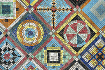 Aufkleber - colorful mosaic flooring or wall