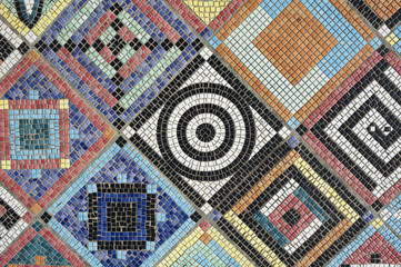 Aufkleber - colorful mosaic flooring or wall