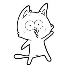 funny cartoon cat