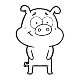 Fototapeta Pokój dzieciecy - happy cartoon pig