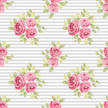 Cute Vintage Seamless Shabby Chic Floral Patterns For Your Decoration