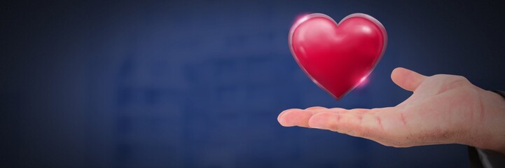 Poster - open hand and heart
