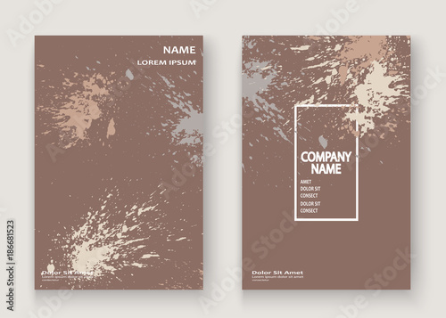 Pastel Explosion Paint Splatter Artistic Cover Frame Design