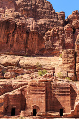 Wall Mural - at Petra the ancient City  Al Khazneh in Jordan