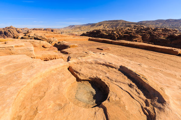 Wall Mural - The high offering table at Petra the ancient City  Al Khazneh in Jordan