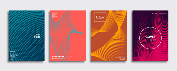 Wall Mural - minimal vector cover designs. future poster template.