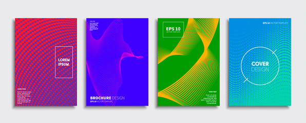 Wall Mural - minimal vector cover designs. future poster template.