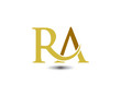 ra letter logo