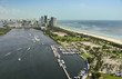© Tetra Images - USA, Florida, Miami, Aerial view of city and sea