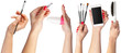 © fotofabrika - many hands with make up items