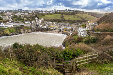 Sticker - Port Issac in Cornwall in south west England