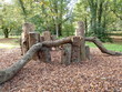 © Peter Fleming - Natural play area constructed with sustainably felled oak tree trunks