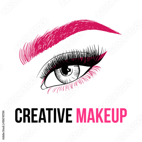 Illussion Unique Creative Makeup Artist Logo Illussion Unique Creative Makeup Artist Logo
