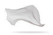 Smooth elegant white cloth isolated on white background