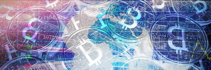 Poster - Composite image of stocks and shares