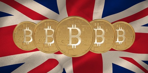 Poster - Composite image of bitcoin