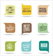 © totallyout - Abstract modern sale vector badges collection