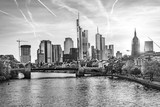 Fototapeta  - skyline of Frankfurt with river Main