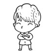 © lineartestpilot - cartoon woman thinking